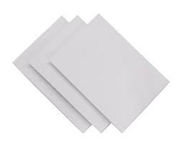 Cardboard 510 x 640 A2 white 10 sheet  Pk10