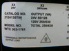 Egs Hevi-Duty Wtc 303-1761 Transformer - 400, 480, 600V Input - 24V, 120V Output