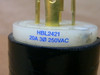 Hubbell 3 Pole Insulgrip Twist-Lock Plug 20A 250Vac Hbl2421