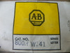 Allen-Bradley 800H-W141 Red "Stop" Pushbutton Switch Cover