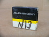 Allen Bradley N13 N Series Type N Overload Relay Nib