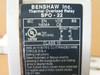 Benshaw Spo-22 Thermal Overload Relay