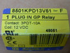 Square D 8501-Kpd13-V51 Plug-In Relay 12 Vdc