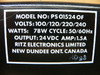 Ritz Electronics Ps01524of 100/120/220/240V-Ac 24V-Dc 1.5A Power Supply