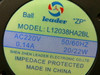 Leader L12038ha2bl Ac220v 50/60Hz 0.14A 20/22W Cabinet Axial Fan 2-Wire