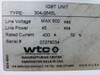 Wtc 304-0645L Amplifier Max 600 Vac 45 Kva 400A