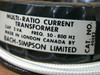 Bach-Simpson 40482 Multi-Ratio Current Transformer