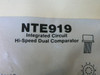 Nte Electronics Nte919 Integrated Circuit High Speed Dual Comparator