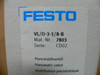 Festo Vl/O-3-1/8-B Pneumatic Valve