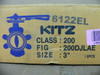 Kitz 6122El 3" Bolt-On Butterfly Valve
