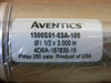 Aventics 1500S01-03A-100 Pneumatic Cylinder 1-1/2 Inch Bore Single Acting Spring Return 3 Inch Stroke