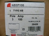 Federal Pioneer Nb3p100 Circuit Breaker 100A 3 Pole 240V