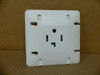 Leviton 1752-278-S30 1-Outlet 1-Unit Single Dryer Receptacle 30 A White