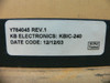 Kbic-240 (9428A) Kb Electronics Dc Drives Dc Motor Speed Controller