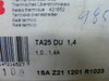 Abb Ta25du-1.4 Thermal Overload Relay 1-1.4Amp