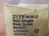 Eagle Electric 271V-Box-C Two Single Pole Quiet Switch W/ Ground Terminal