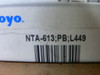 Koyo Nta-613 Steel 3/8” Bore Thrust Needle Roller Bearing