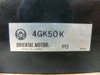 Oriental Motor 4Gk50k Gearhead 50:1Ratio