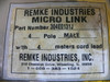 Remke 304E0131j Single Key (M12) Micro-Link Plug Assembly Male 4P 13.1' 22 Awg