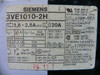 Siemens 3Ve1010-2H Motor Starter Protector 1.6-2.5A 30A 1No 1Nc