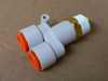 Smc Kq2u13-37S One Touch Union "Y" 1/2" Od X 1/2" Npt Push Connect Air Lab