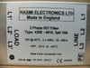 Rasmi Electric 4200-4810 Rfi Filter 10Amp 3X480v 50/60Hz 3Phase