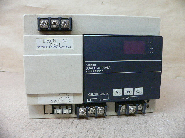 Omron S8vs-48024A Power Supply #981015J Saolid State:Dc30v Omron S8vs-48024A Power Supply #981015J Saolid State:Dc30v