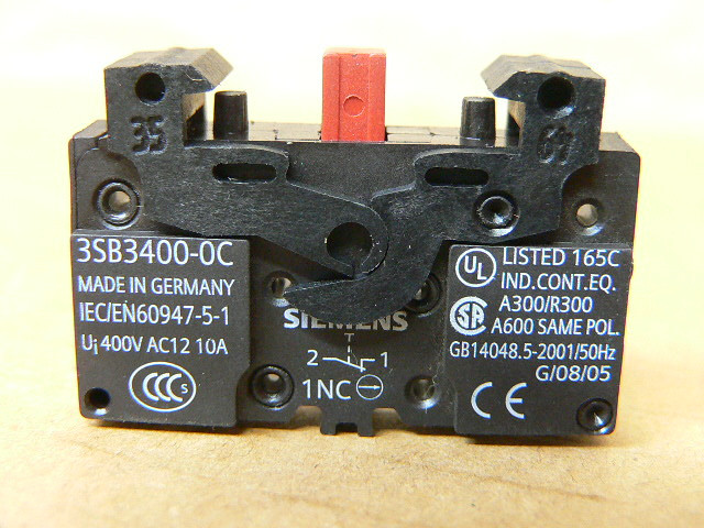 Siemens 3SB3400-0C Contact Block - Fen Industrial