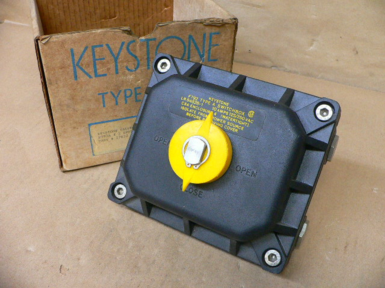 Keystone Valve F792 Low Profile Switch Box Fen Industrial