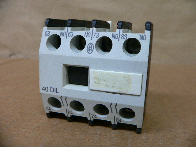 Klockner Moeller 40 Dil Auxiliary Contact Block 40Dil - Fen Industrial
