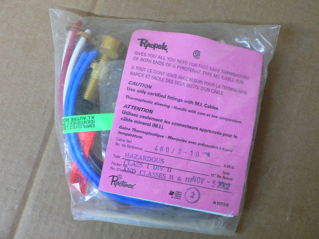 Pyrotenax Pyropak 480/3-10 Wiring Kit - Fen Industrial