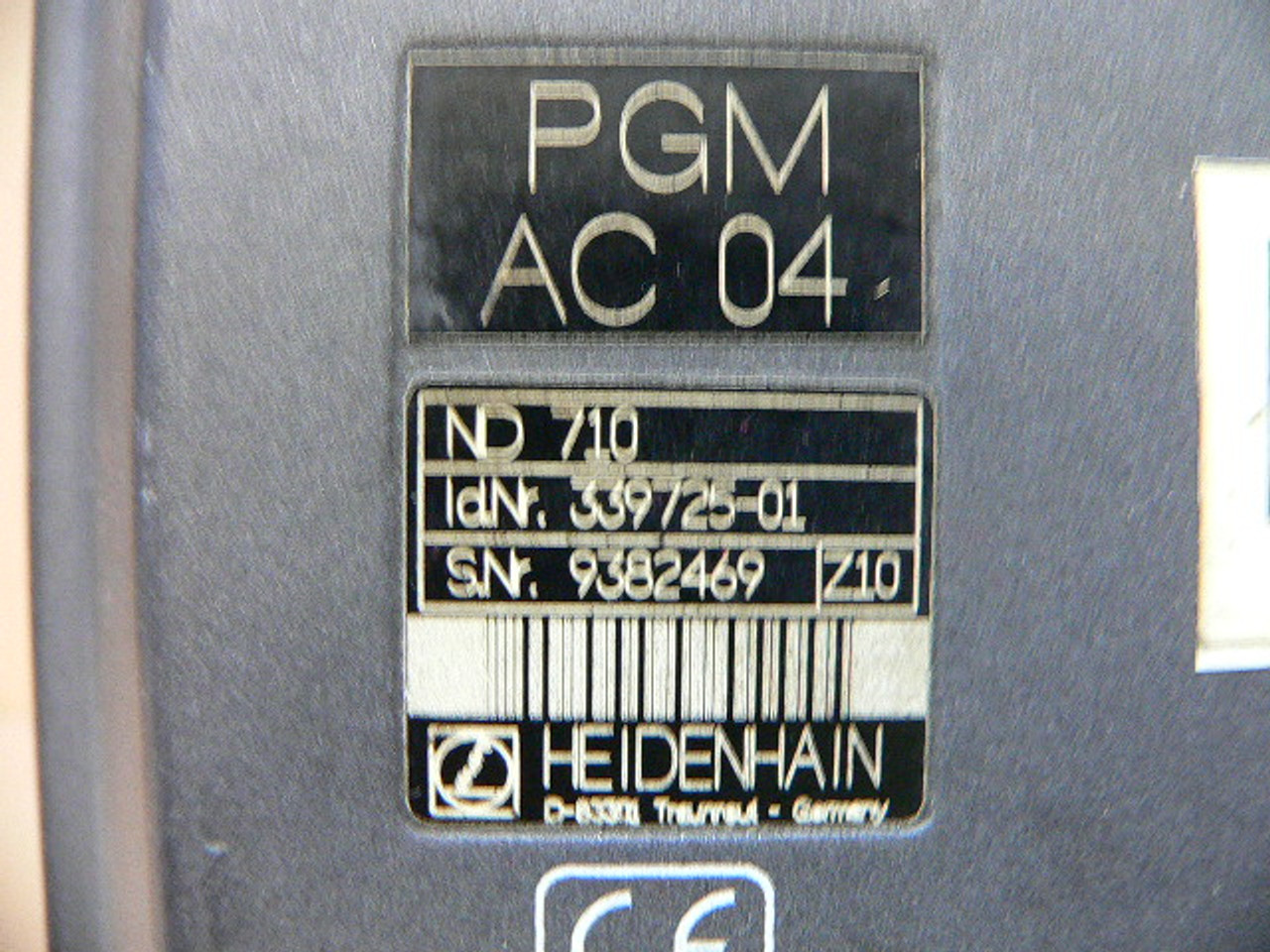 HEIDENHAIN PGM AC 04, ND 710 339725-01 DIGITAL READ OUT CNC - Fen ...