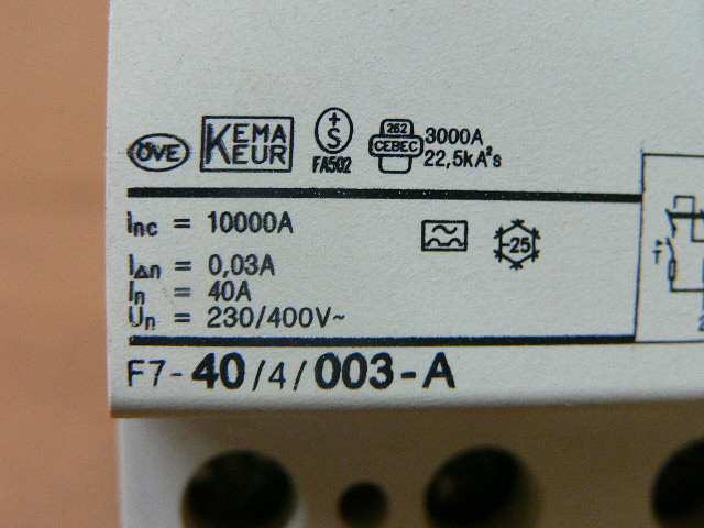 F&G F7-40/4/003-A Circuit Breaker - Fen Industrial
