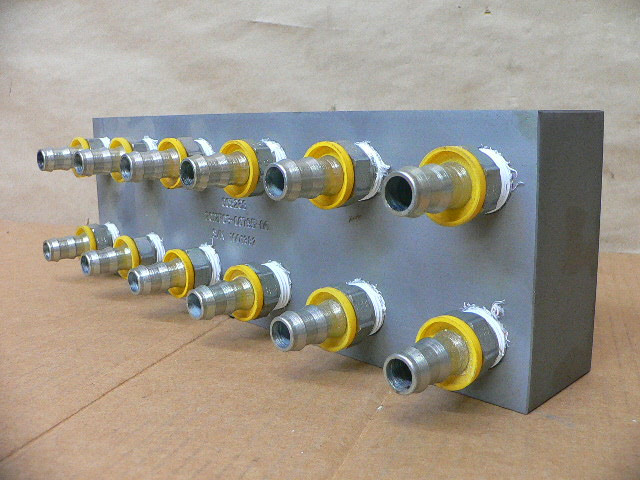 Industrial Quick-Connect Manifold 10-Port Hydraulic/Pneumatic Coupler ...