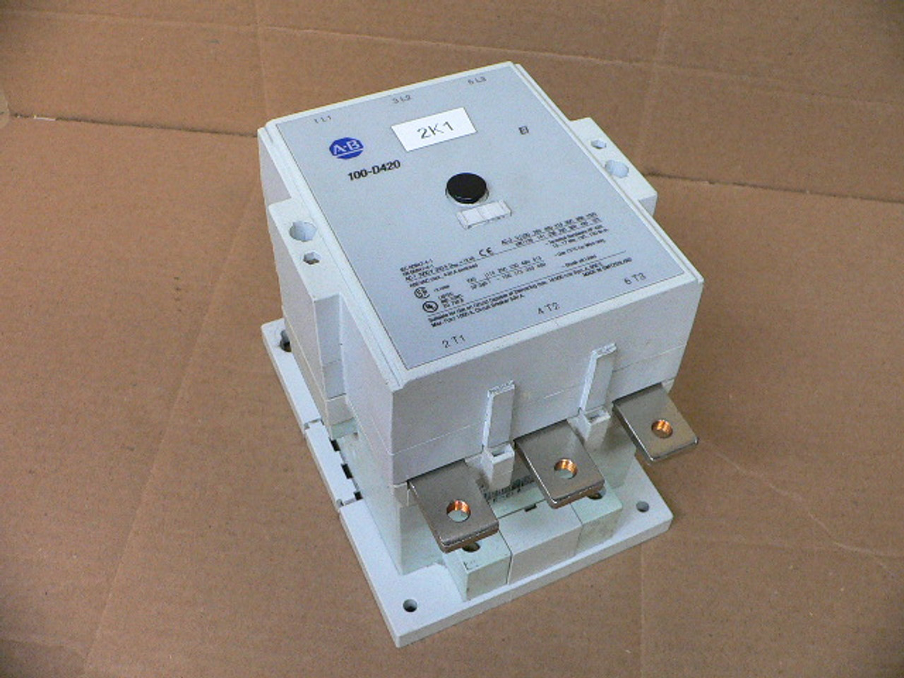 ALLEN BRADLEY 100-D420 CONTACTOR IEC 420 AMP 3-POLE - Fen Industrial