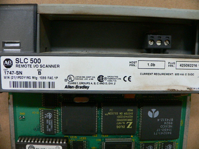 Ab Rio Scanner Module Allen Bradley 1747-Sn, Remote I/O Scanner Module - Fen Industrial