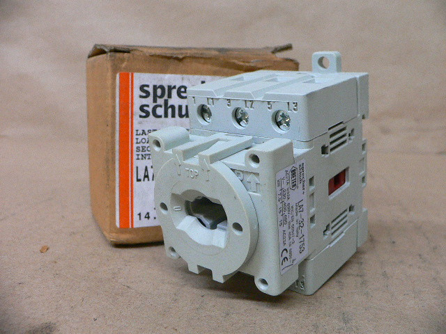 Used SPRECHER SCHUH LE 3-20-1753 25A 600V DSCONNECTON SWTCH for Sale