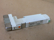 Smc Vqc2200n-51 Pneumatic Solenoid Spool Valve, 5-Port, 24Vdc, 0.1-0.7Mpa