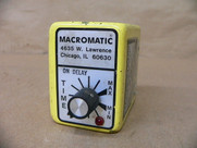 Macromatic Ss-78222-02 Time Delay Relay 120Vac 10A .3-1Sec