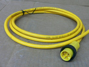 Brad/Woodhead 104002A03f060 4P Male Straight Cable Used