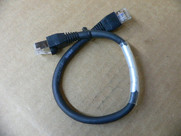 S6-L-T04-0.3 12Inch Cat5e Shielded (Stp) Black Servo Ethernet Network Cable W14