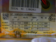 Allen Bradley 1336F-Cwf150-Aa-En Ac Drive 1336 Plus Ii Adjustable Frequency 50/60 Hz 19.0 Amp 500-600 Vac