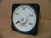 Brownell Electro 0-1600 Kilowatts Ac Panel Meter