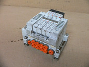 Smc Vv5q11-04N7fu2-Ds-001006Cdn Valve Manifold With Modules !