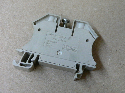 Weidmuller Wdu 16N (Lot Of 2) Terminal Block