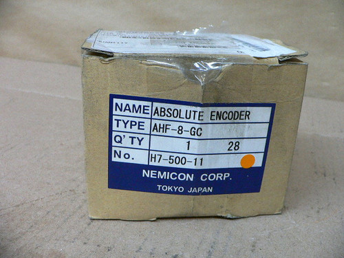 Nemicon Corp Ahf-8-Gc H7-500-11 Absolute Encoder Brand New