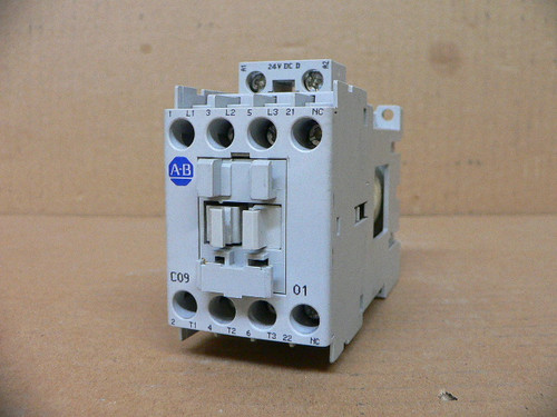 Allen Bradley 100-C09dj01 Ser A 24V-Dc 5Hp 25A Amp Ac Contactor