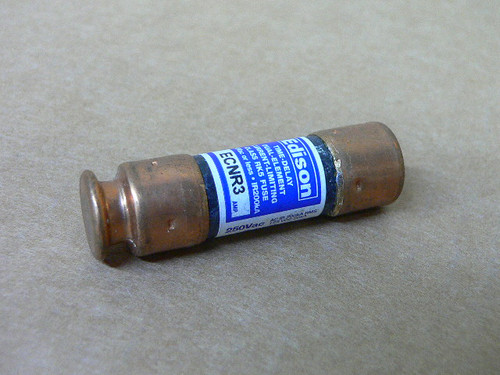 Edison Ecnr 3 Current Limiting Time Delay Fuse Class Rk5 250V