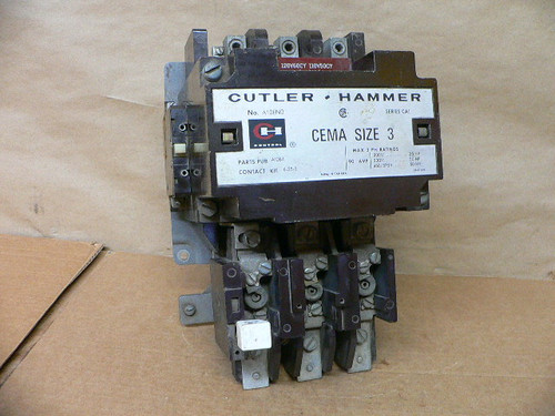 Cutler-Hammer A10en0, Nema Size 3 Series A1 Starter 90 Amp Cutler-Hammer A10en0, Nema Size 3 Series A1 Starter 90 Amp
