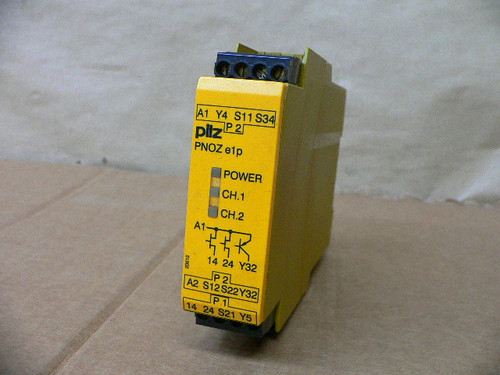 Pilz Pnoz E1p 774130 Pnoz E1p 24Vdc 2N/O 2 Channel Safety Control Relay 24Vdc